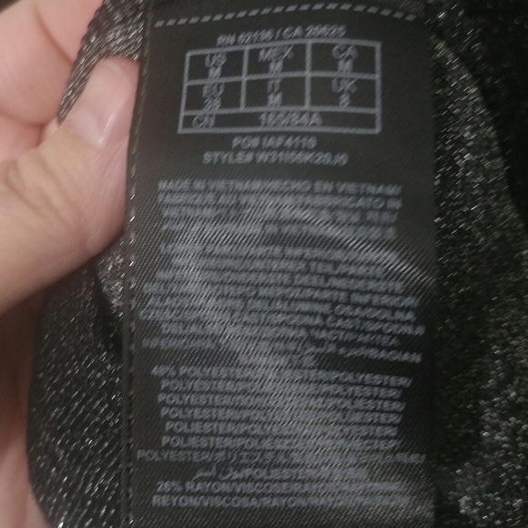 Blue & Black Short Sleeve Guess Top - Picture 5 of 5